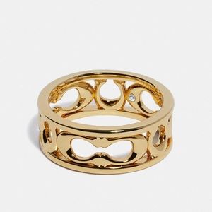 Coach gold ring